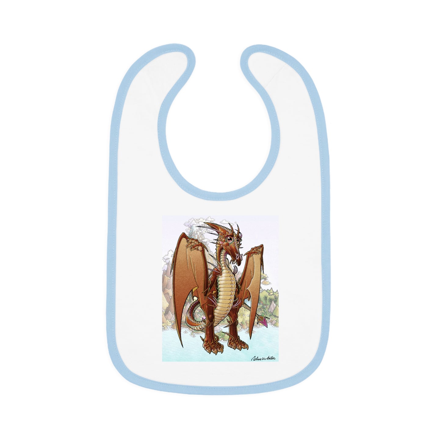 Baby Contrast Trim Jersey Bib (RAK)