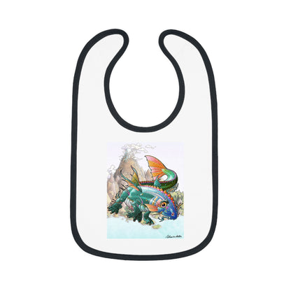 Baby Contrast Trim Jersey Bib (GIL)