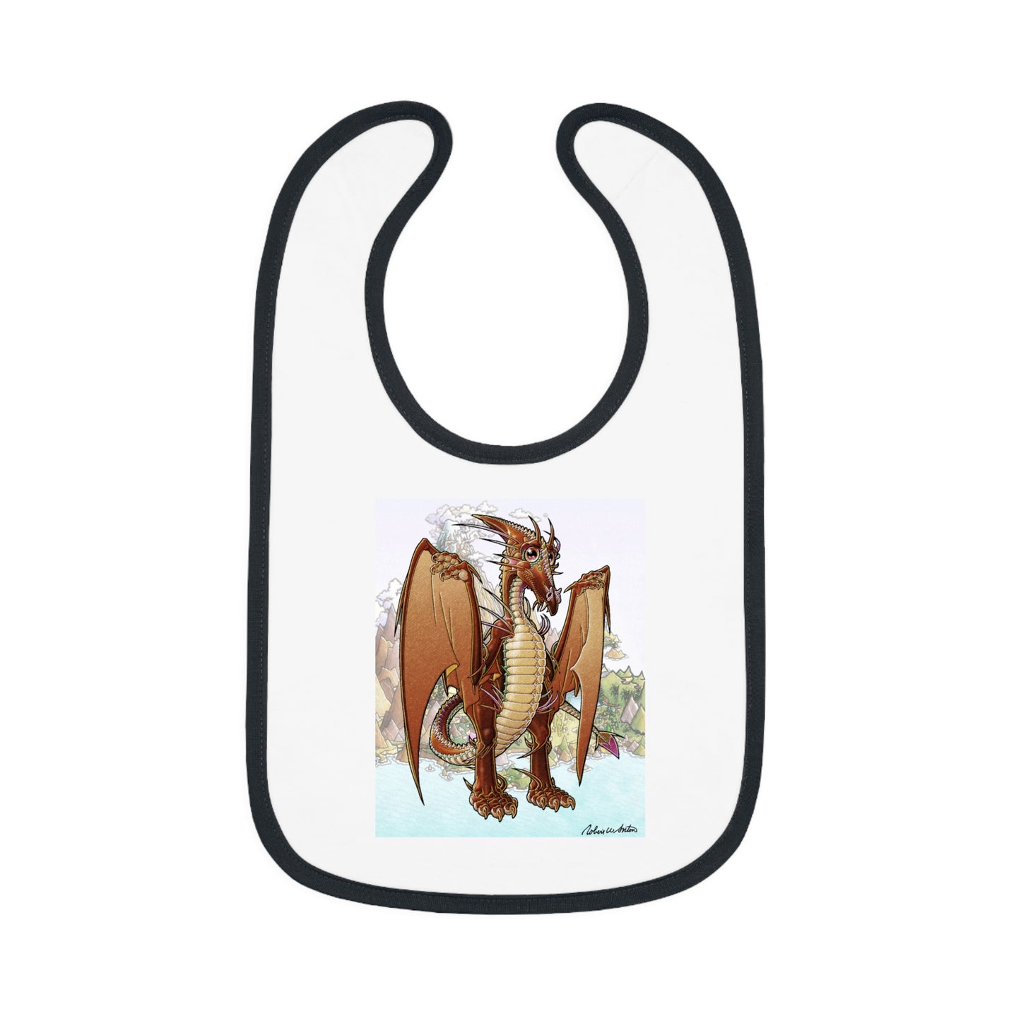 Baby Contrast Trim Jersey Bib (RAK)