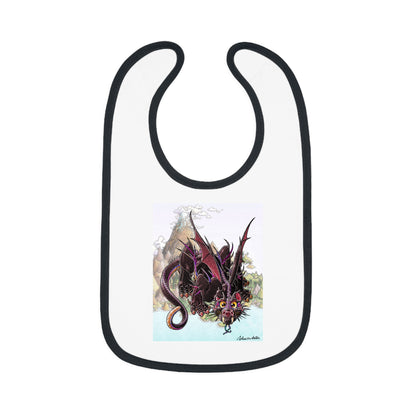 Baby Contrast Trim Jersey Bib (MIMBAZI)