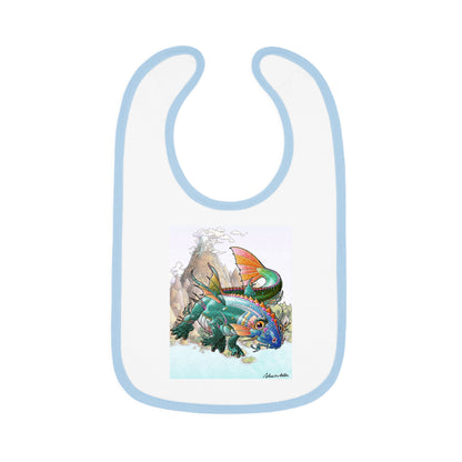 Baby Contrast Trim Jersey Bib (GIL)