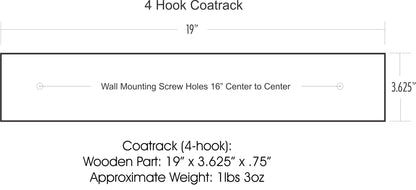 Coat Rack (4-hook) ~ 03