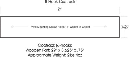 Coat Rack (6-hook) ~ 04