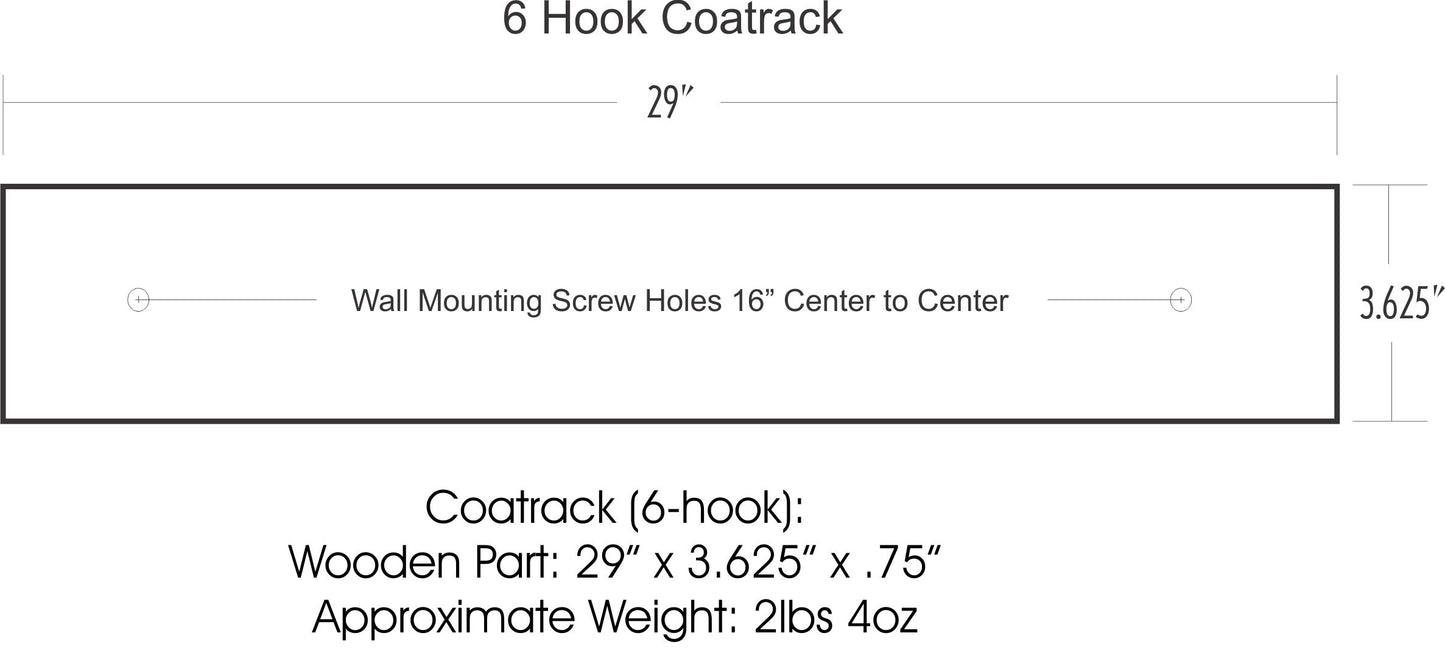 Coat Rack (6-hook) ~ 02