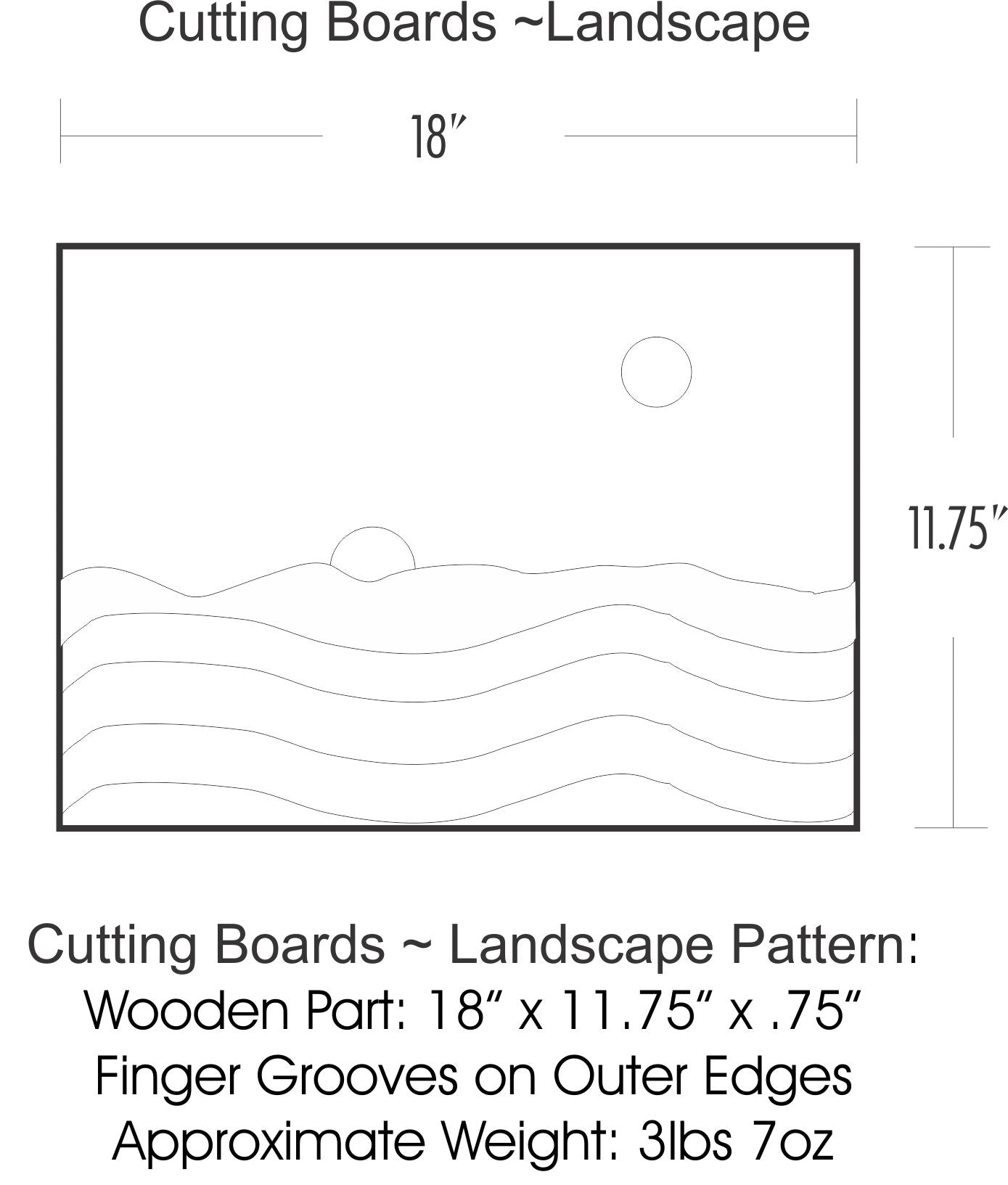 Cutting Board ~ Landscape ~ 04