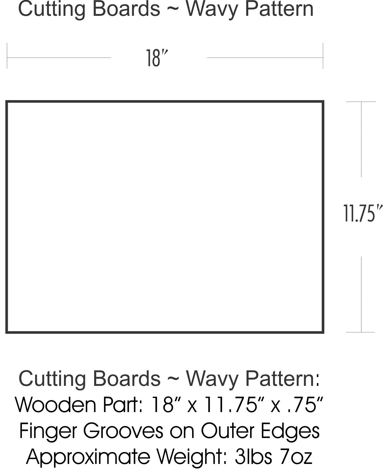 Cutting Board ~ Wavy ~ 01